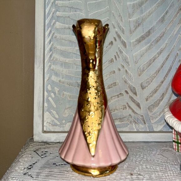 Savoy China Weeping Gold Vase 50s/60s Vintage Mid Century 🎉 HOST PICK 🎉 - Picture 9 of 16